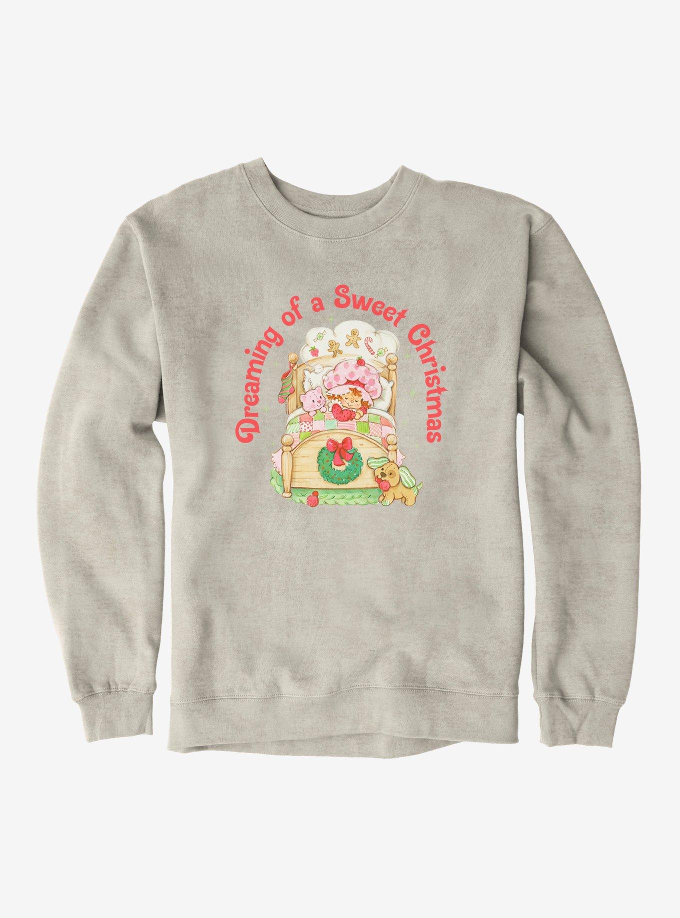 Strawberry Shortcake Dreaming Of A Sweet Christmas Sweatshirt, OATMEAL HEATHER, hi-res