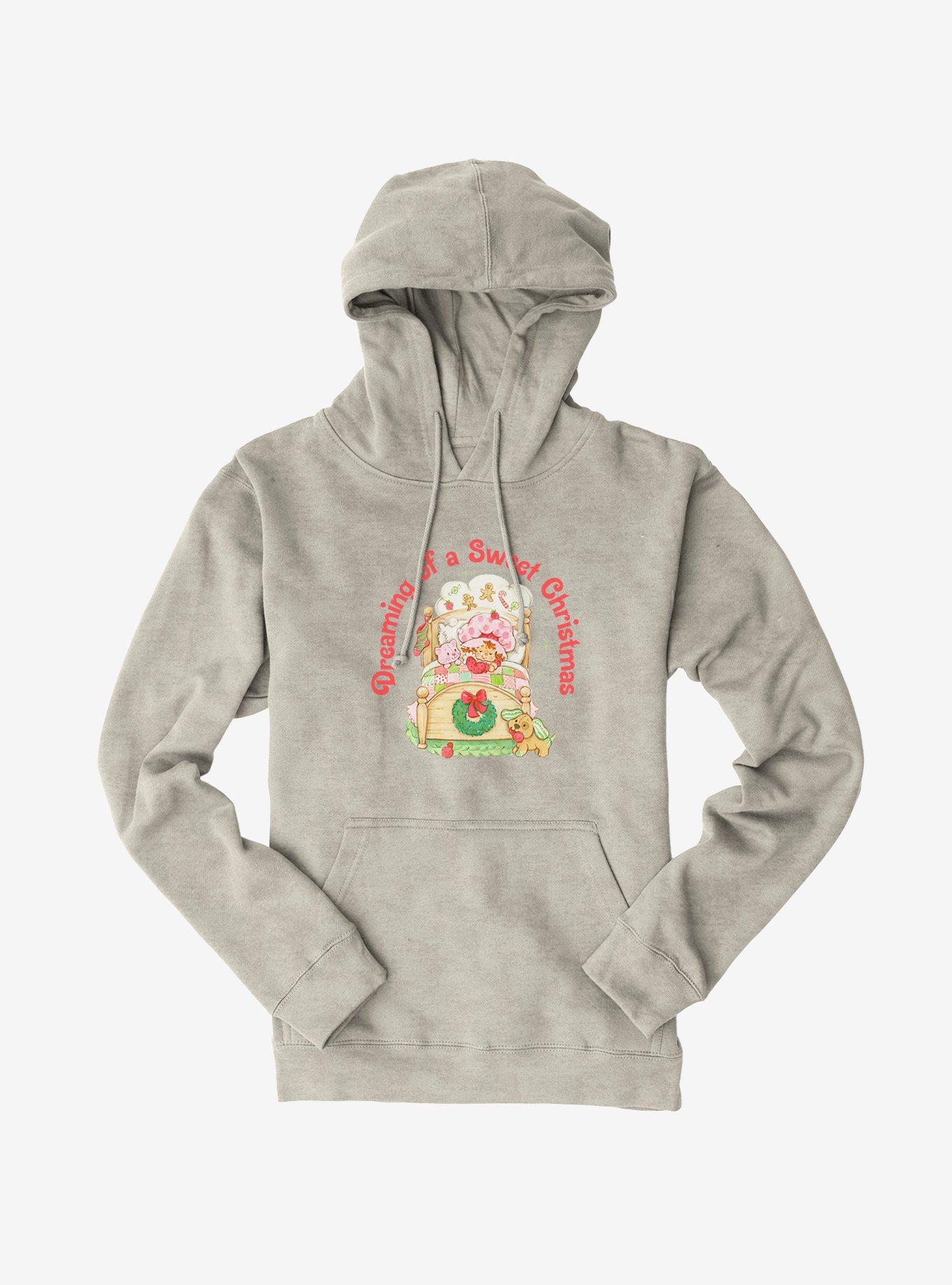 Strawberry Shortcake Dreaming Of A Sweet Christmas Hoodie, OATMEAL HEATHER, hi-res