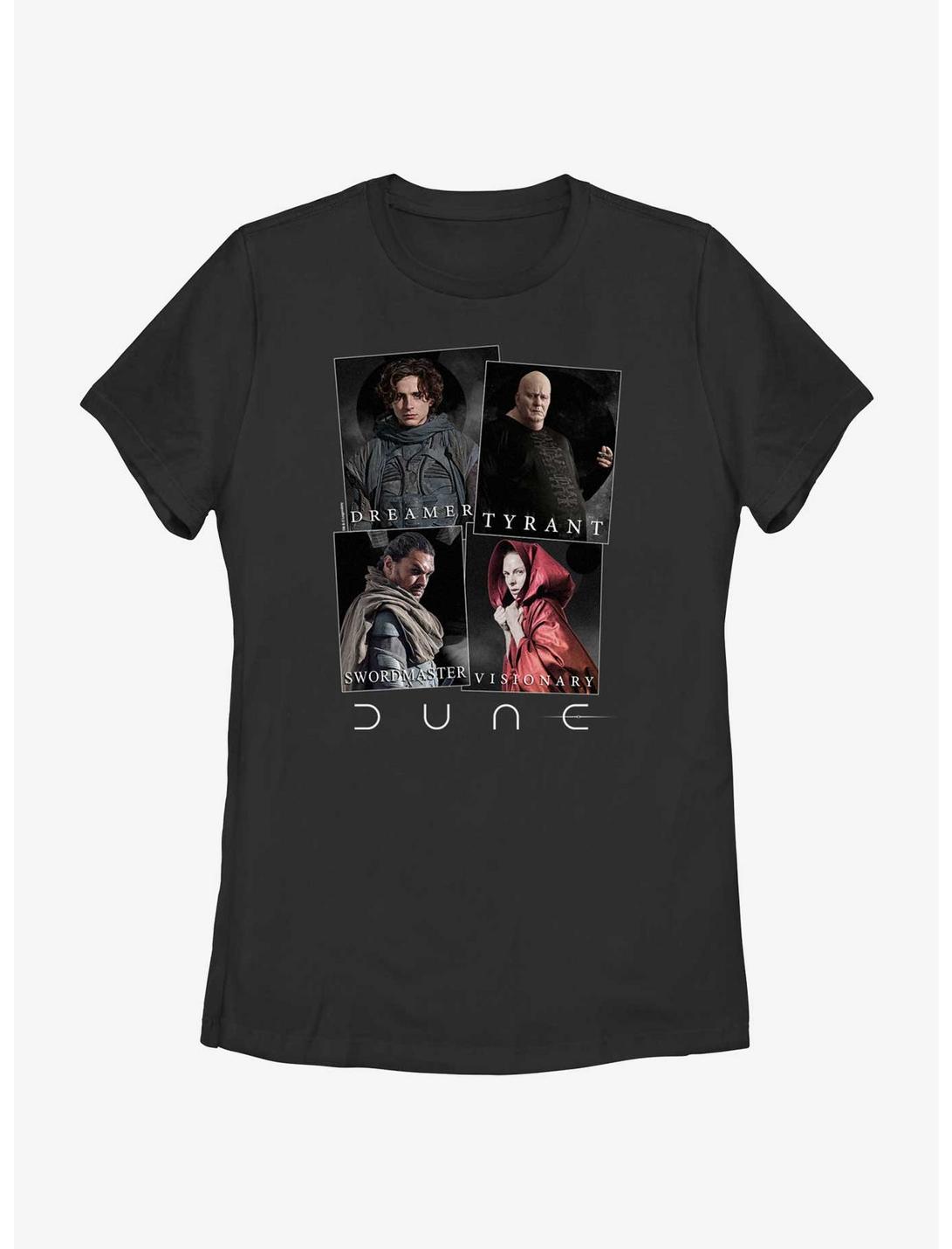 Dune: Part Two Dreamer Tyrant Sword Master Visionary Womens T-Shirt, BLACK, hi-res