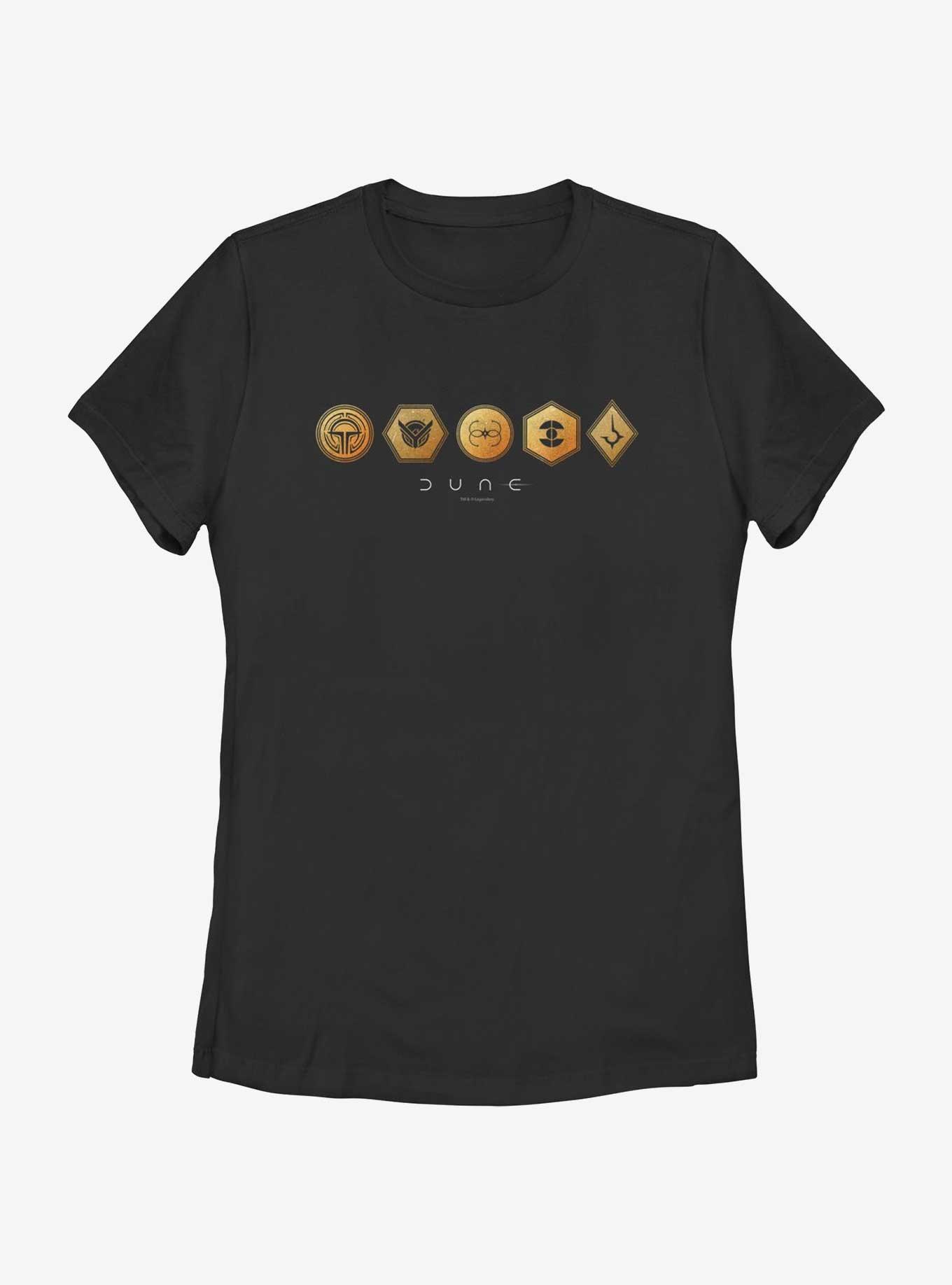 Dune: Part Two Emblems Womens T-Shirt, BLACK, hi-res