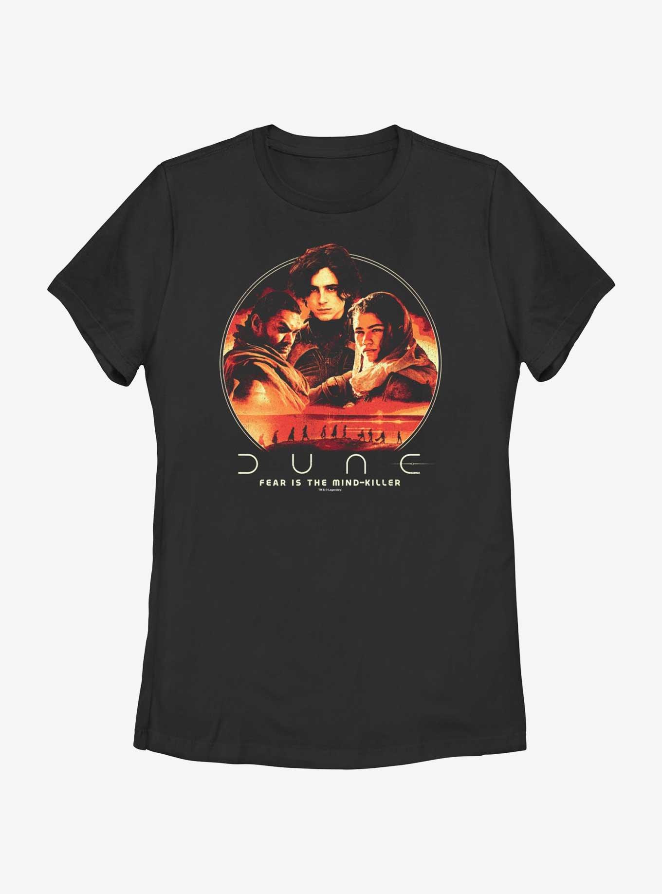 Dune: Part Two Fear Is The Mind-Killer Womens T-Shirt, BLACK, hi-res