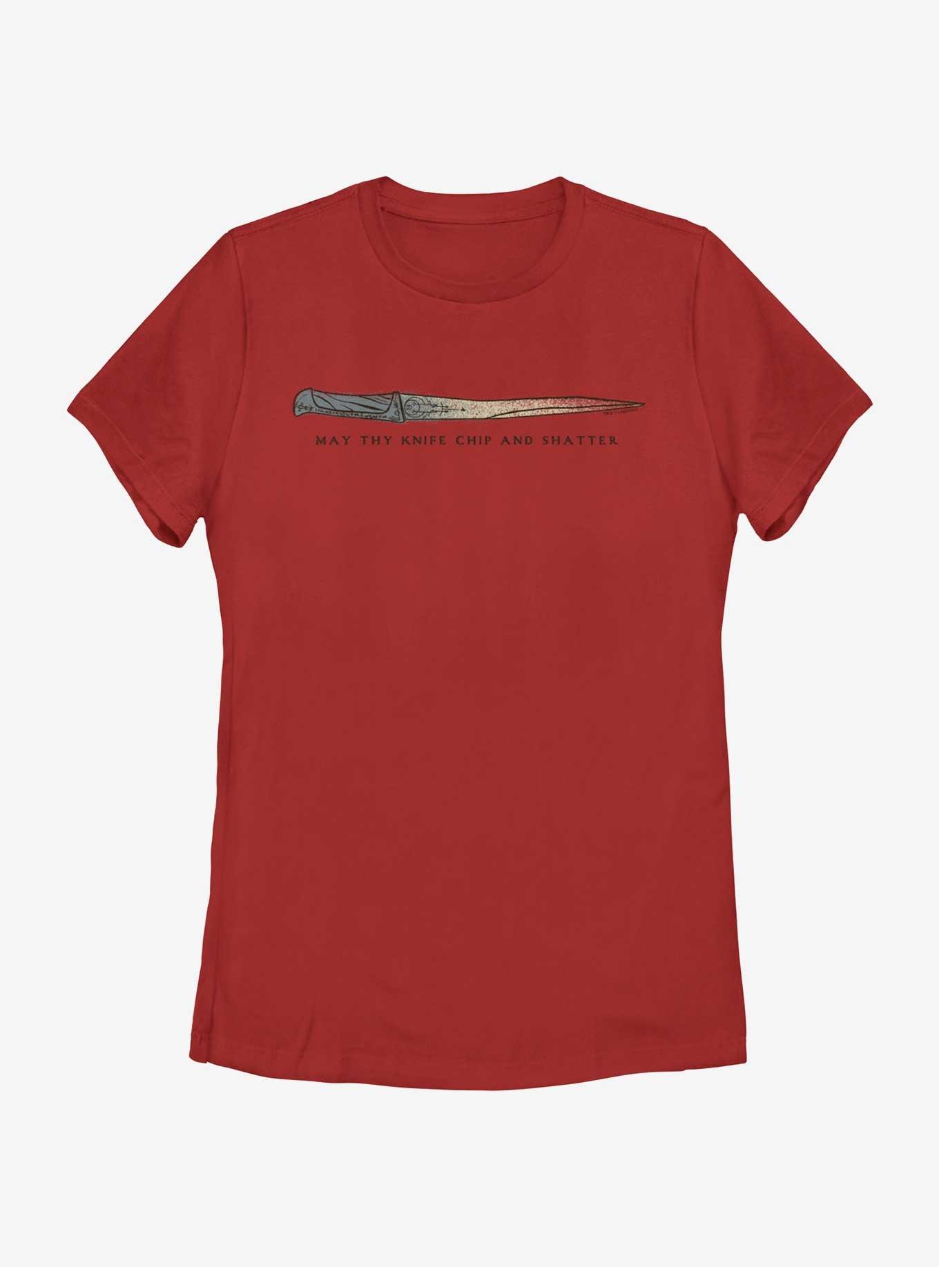 Dune: Part Two Chip And Shatter Womens T-Shirt, RED, hi-res