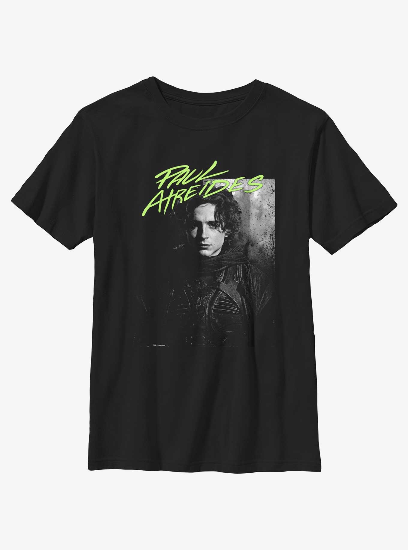 Dune: Part Two Paul Atreides Portrait Youth T-Shirt, BLACK, hi-res