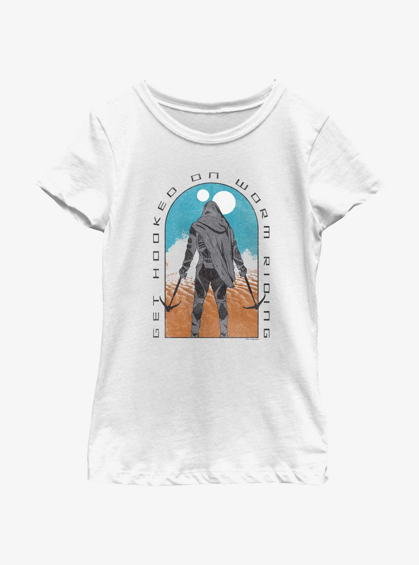 Dune: Part Two Desert Rider Youth Girls T-Shirt, WHITE, hi-res