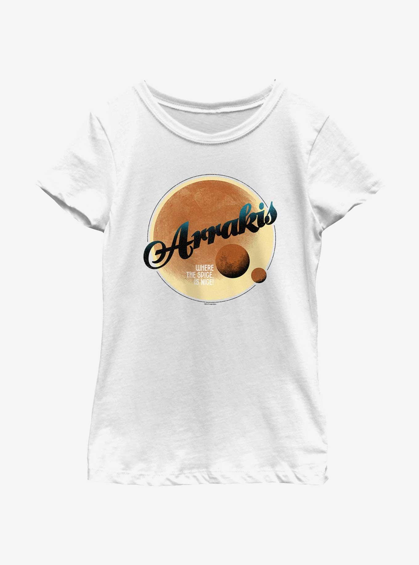 Dune: Part Two Arrakis Badge Youth Girls T-Shirt, WHITE, hi-res