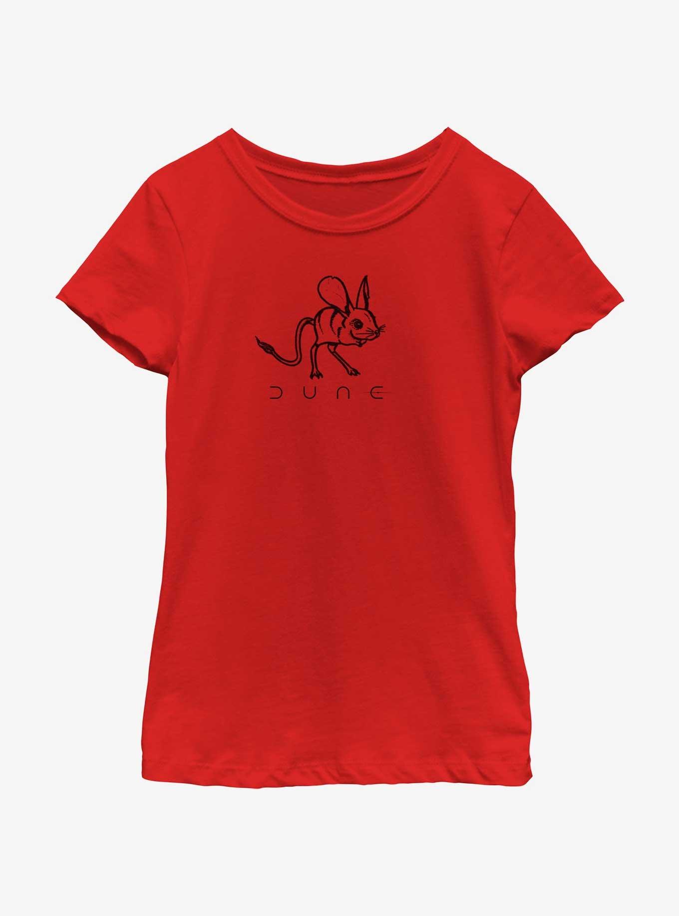 Dune: Part Two Desert Mouse Youth Girls T-Shirt, RED, hi-res