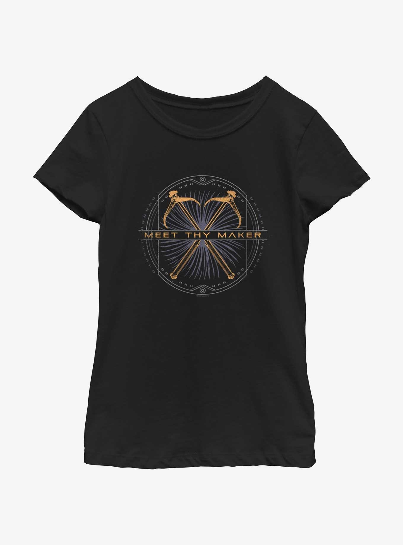 Dune: Part Two Meet Thy Maker Youth Girls T-Shirt, BLACK, hi-res