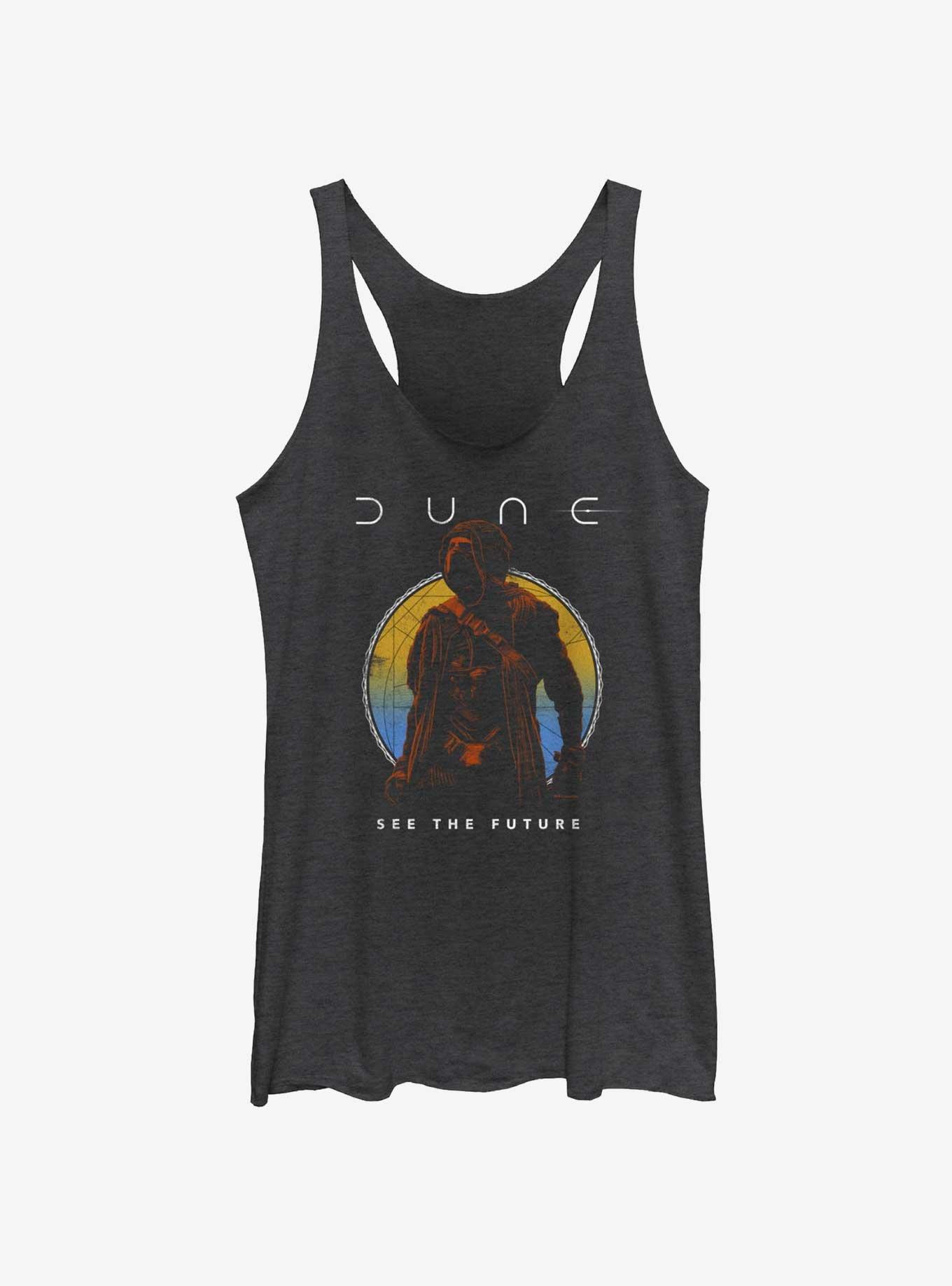 Dune: Part Two See The Future Womens Tank Top, BLK HTR, hi-res