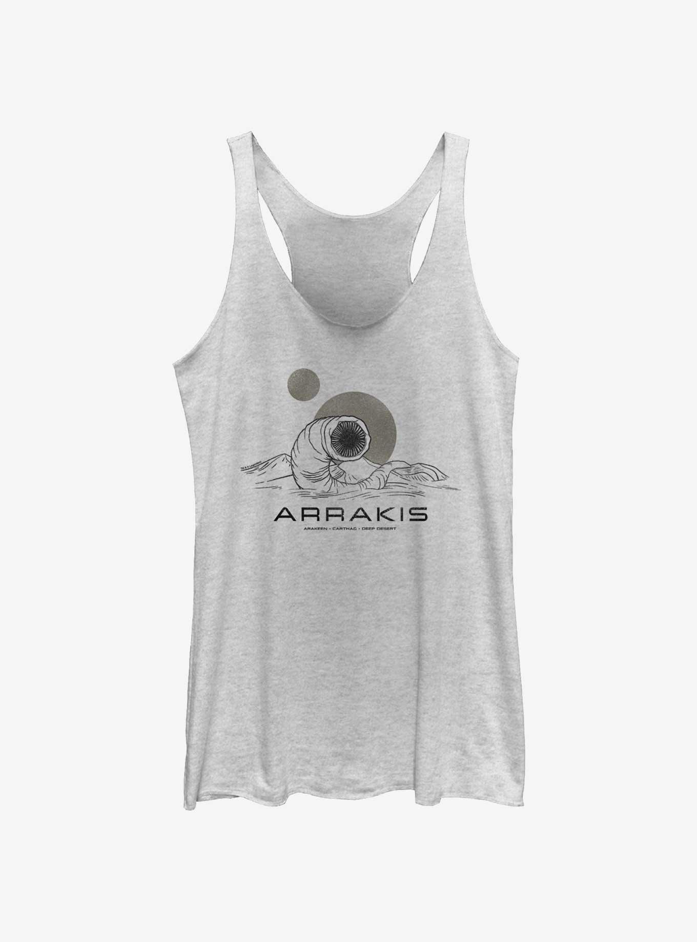 Dune: Part Two Arrakis Worm Womens Tank Top, WHITE HTR, hi-res