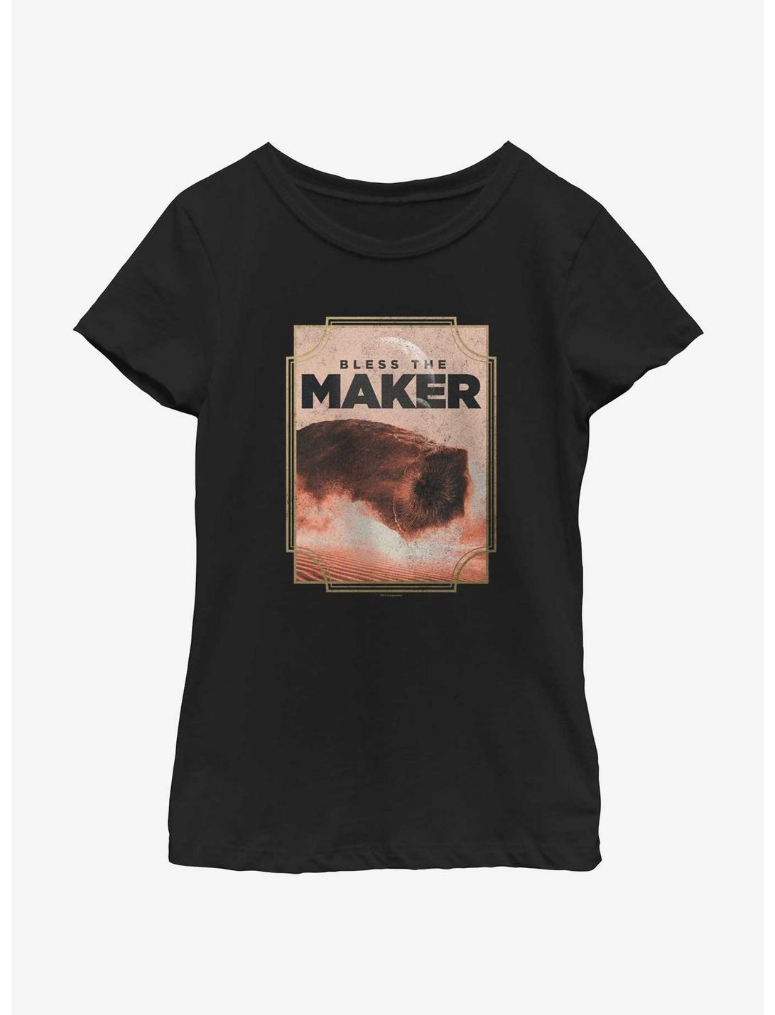 Dune: Part Two Bless The Maker Youth Girls T-Shirt, BLACK, hi-res