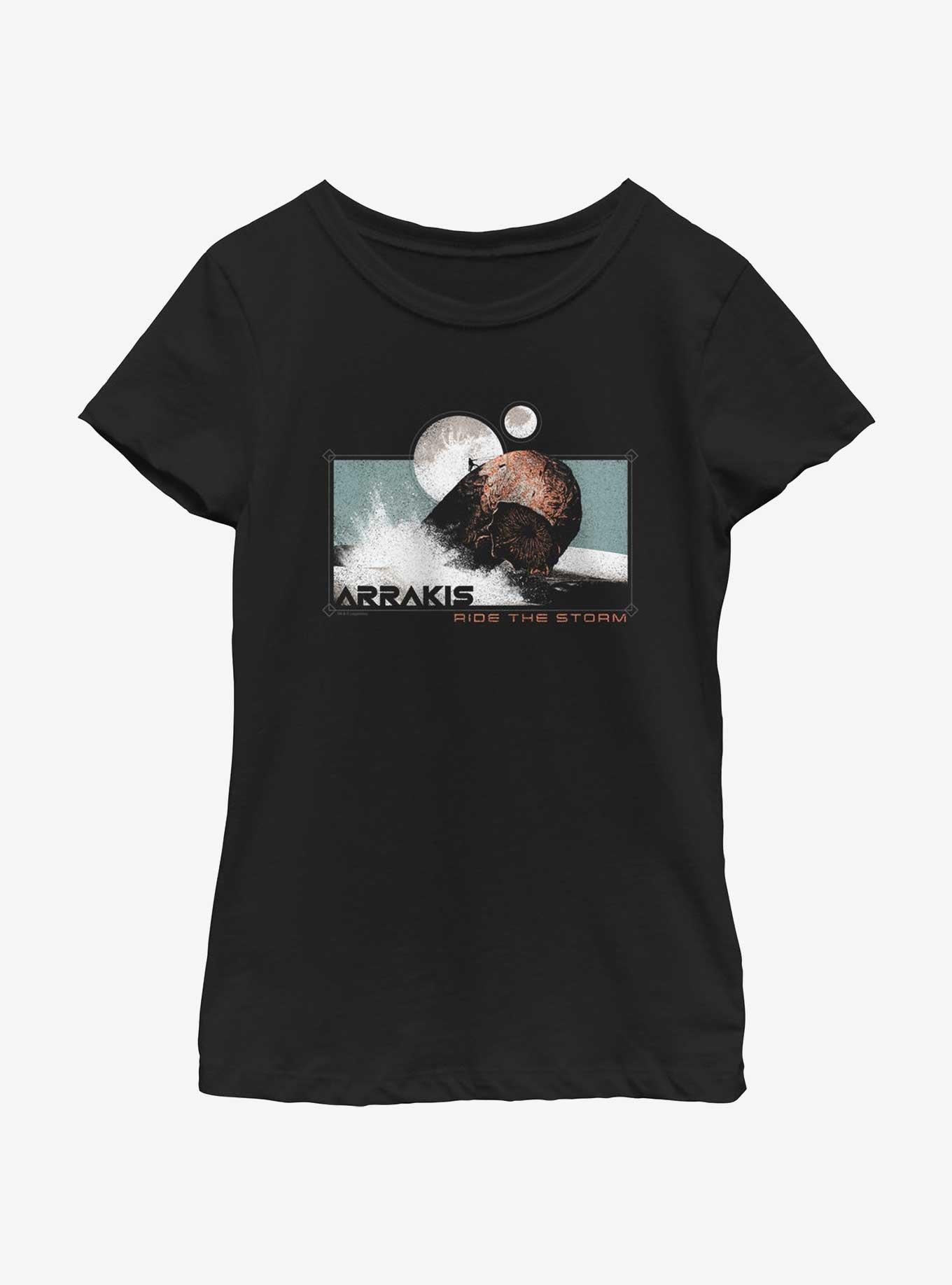 Dune: Part Two Ride The Storm Youth Girls T-Shirt, BLACK, hi-res