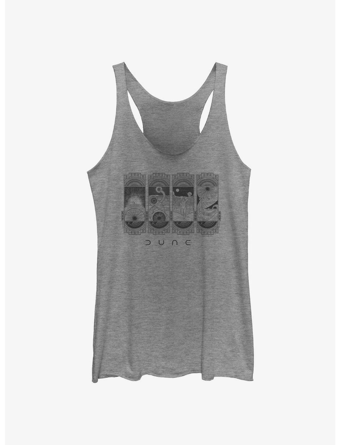 Dune: Part Two Pictograms Womens Tank Top, GRAY HTR, hi-res