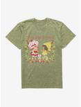 Strawberry Shortcake Share With A Friend Mineral Wash T-Shirt, MILITARY GREEN MINERAL WASH, hi-res