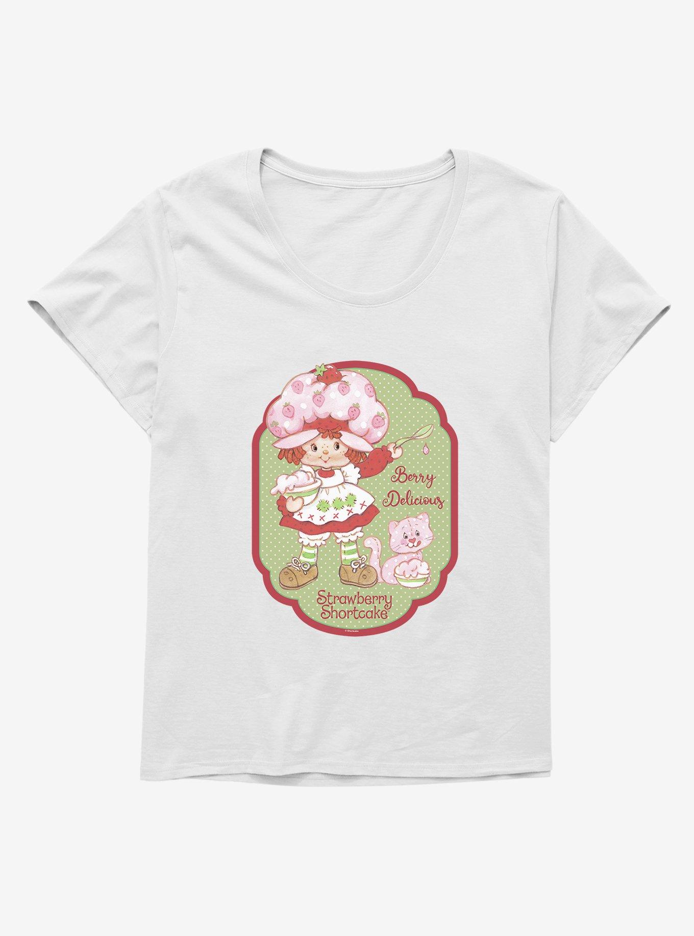 Strawberry Shortcake Berry Delicious Womens T-Shirt Plus Size, WHITE, hi-res