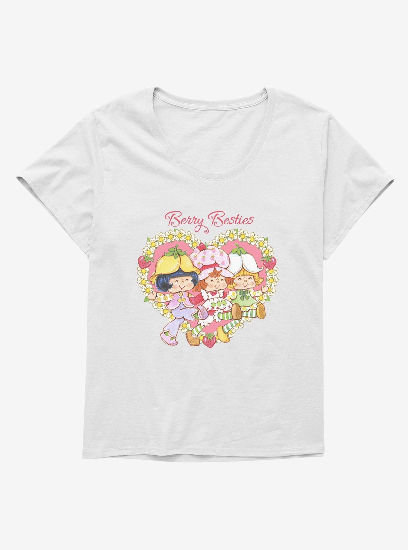 Strawberry Shortcake Berry Besties Womens T-Shirt Plus Size, WHITE, hi-res