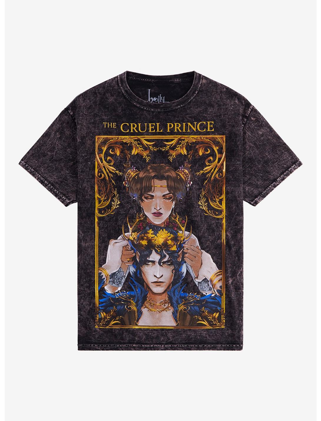 The Cruel Prince Cardan & Jude Mineral Wash Boyfriend Fit Girls T-Shirt, MULTI, hi-res