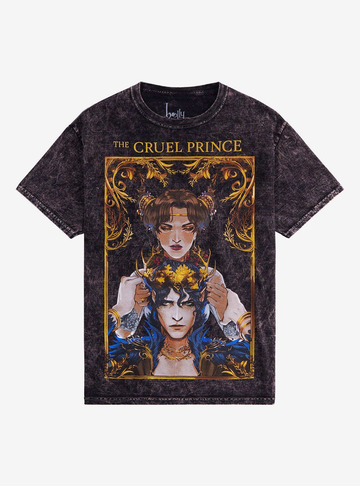 The Cruel Prince Cardan & Jude Mineral Wash Boyfriend Fit Girls T-Shirt, MULTI, hi-res