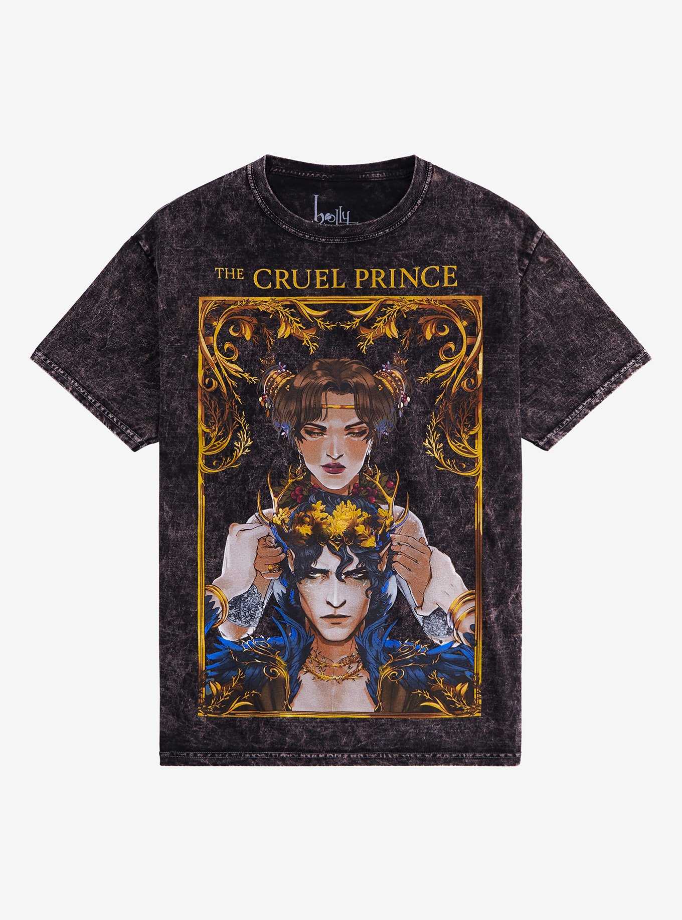 The Cruel Prince Cardan & Jude Mineral Wash Boyfriend Fit Girls T-Shirt, , hi-res