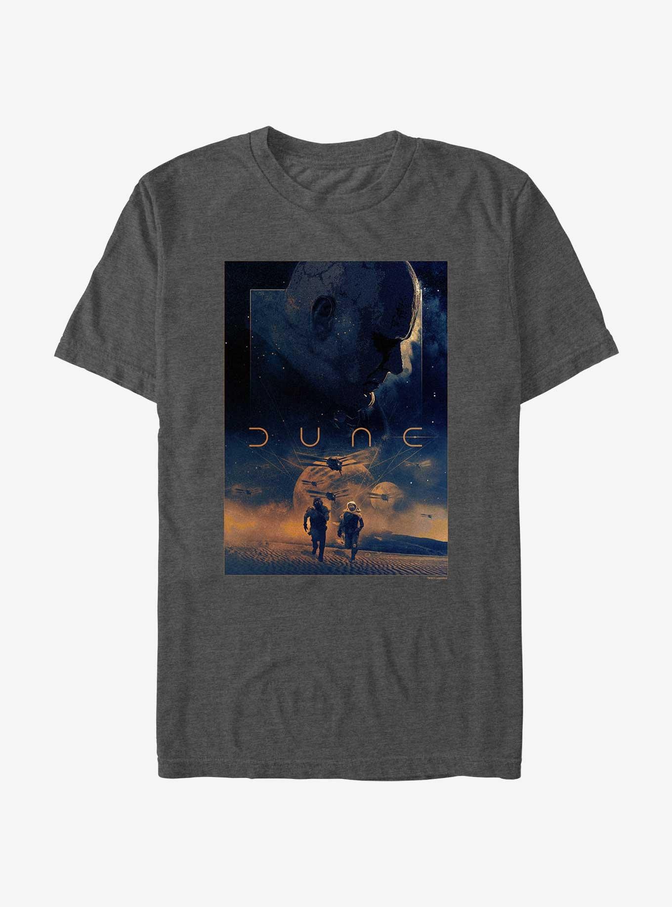 Dune: Part Two Harkonnen Chase Poster T-Shirt, CHAR HTR, hi-res