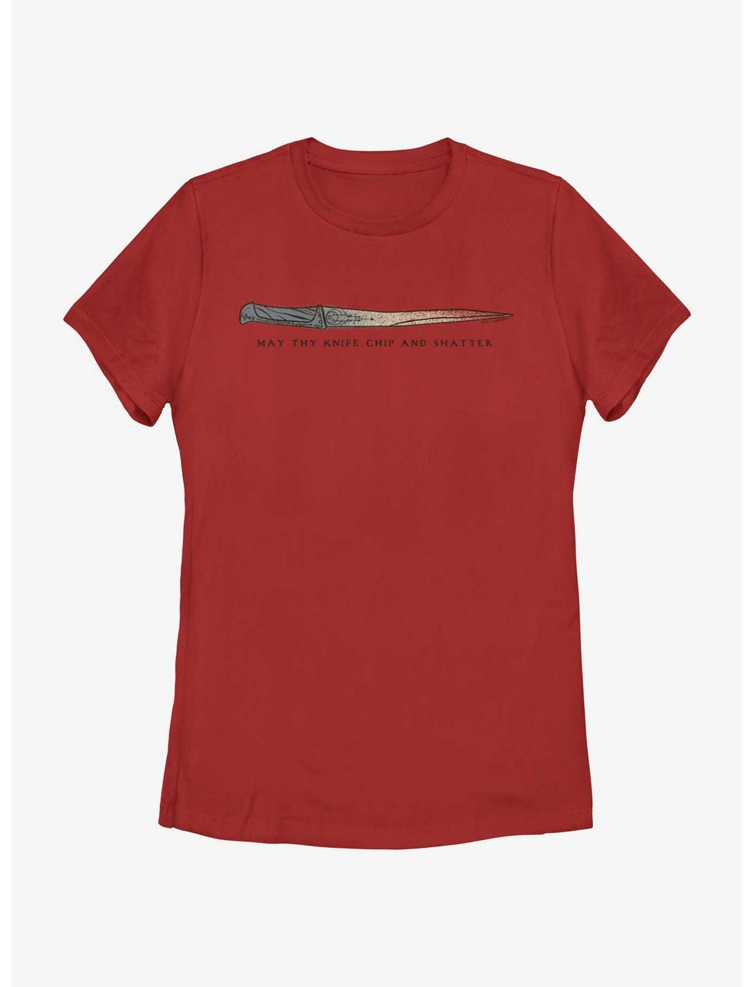 Dune: Part Two Chip And Shatter Womens T-Shirt, RED, hi-res