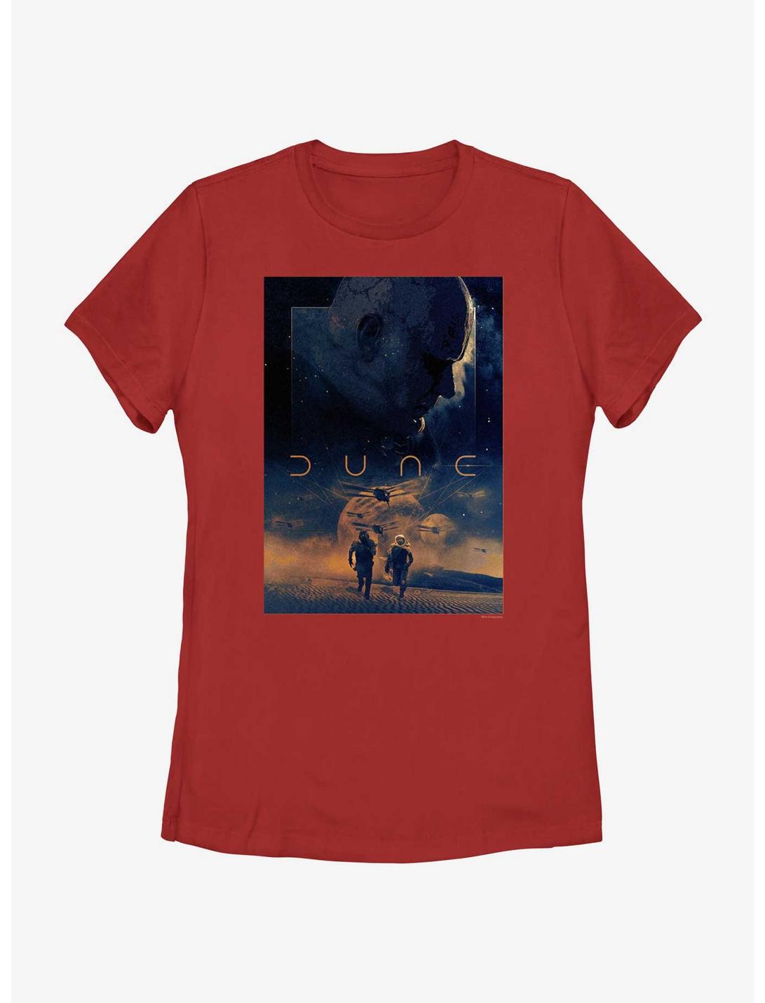 Dune: Part Two Harkonnen Chase Poster Womens T-Shirt, RED, hi-res