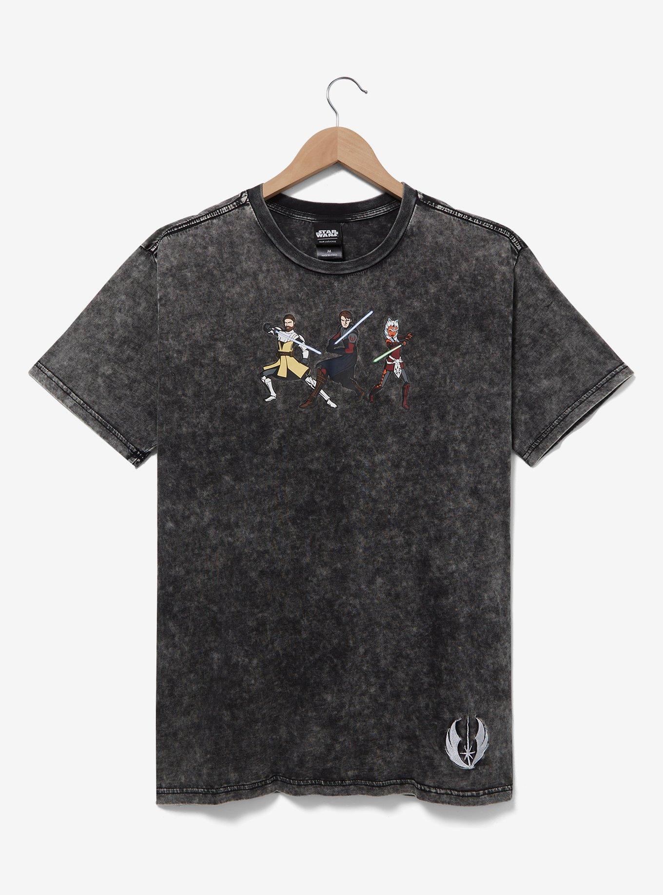 Our Universe Star Wars The Clone Wars Obi-Wan Anakin & Ahsoka T-Shirt Our Universe Exclusive, MULTI, hi-res