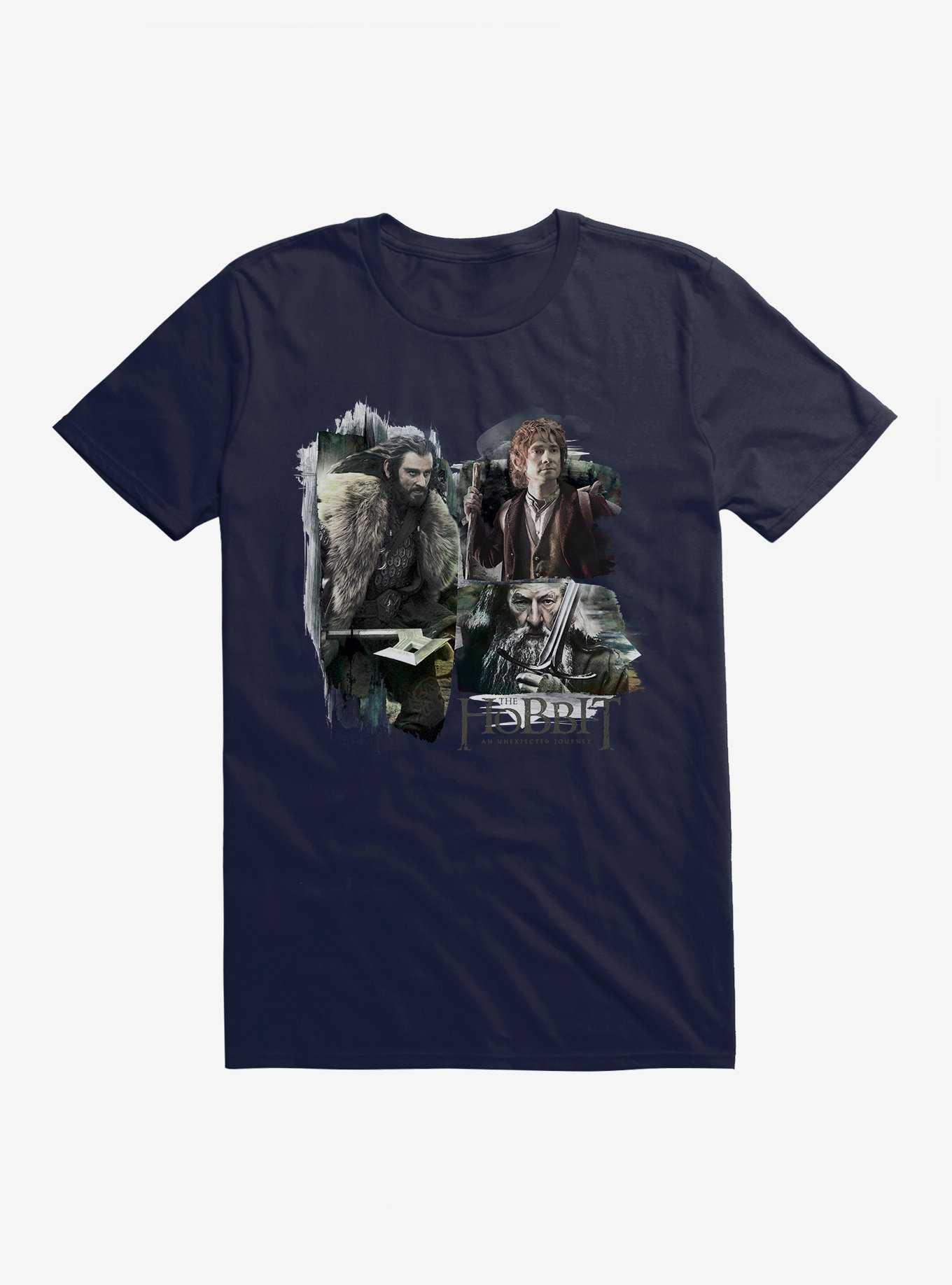 The Hobbit: An Unexpected Journey Thorin Bilbo Gandalf T-Shirt, , hi-res