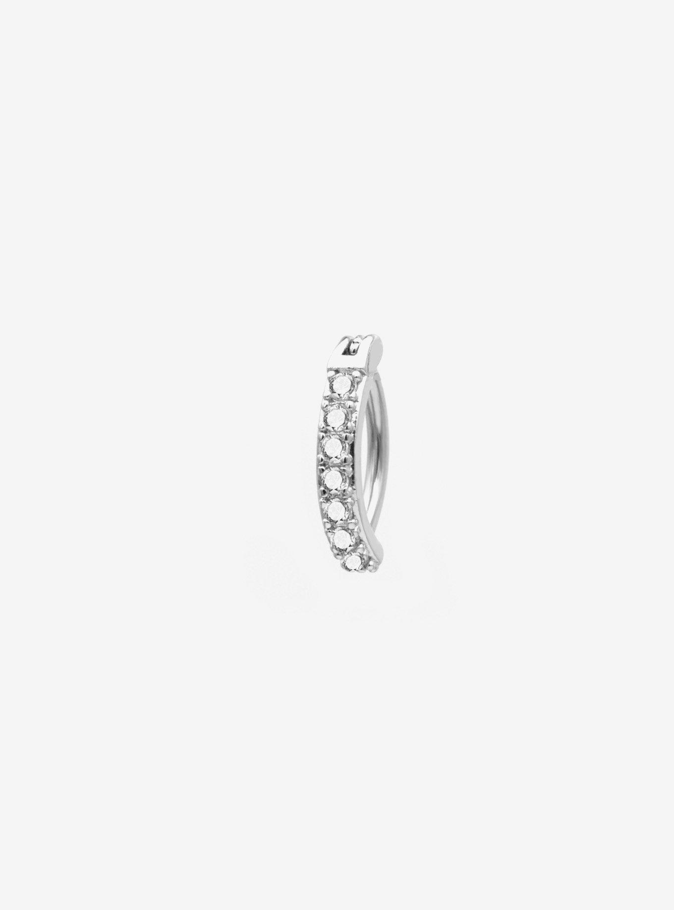 14G Steel Gem Hinged Clicker, , hi-res