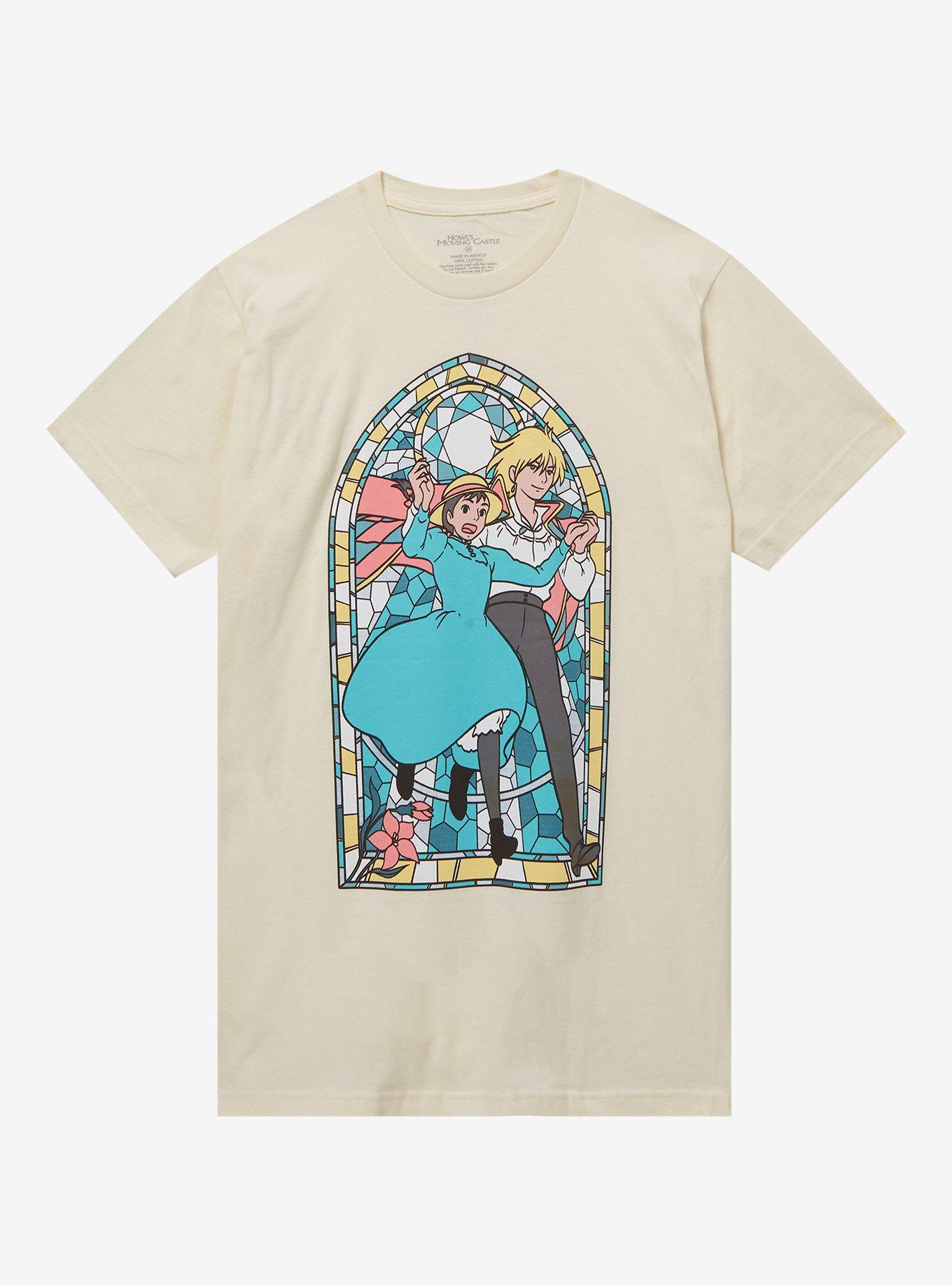 Studio Ghibli Howl's Moving Castle Duo Stained Glass Boyfriend Fit Girls T-Shirt, , hi-res