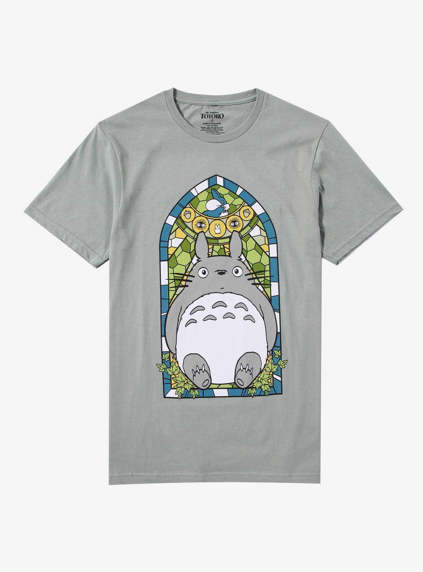 Studio Ghibli® My Neighbor Totoro Stained Glass Boyfriend Fit Girls T-Shirt, , hi-res