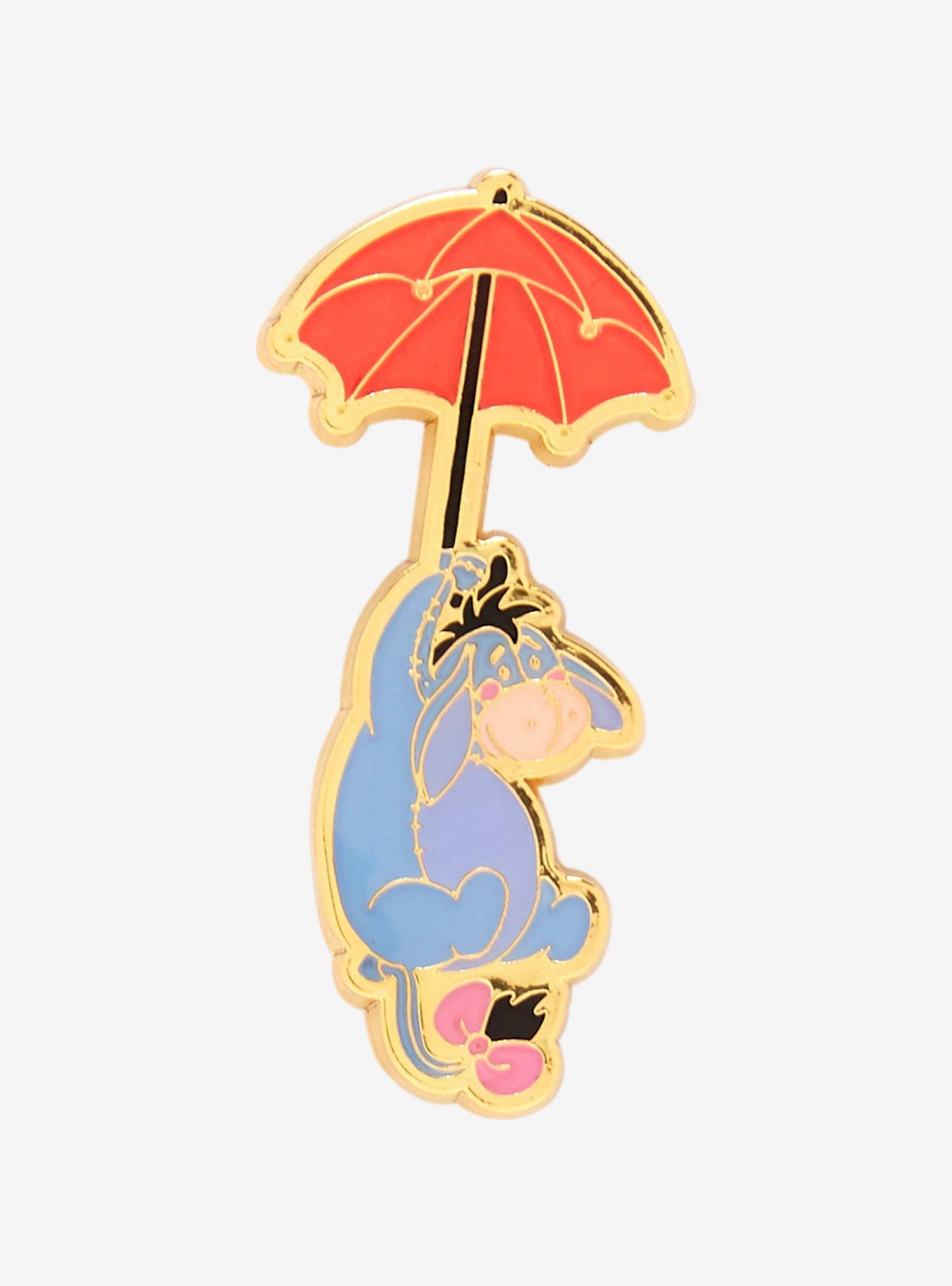 Loungefly Disney Winnie the Pooh Eeyore Umbrella Enamel Pin — BoxLunch Exclusive, , hi-res