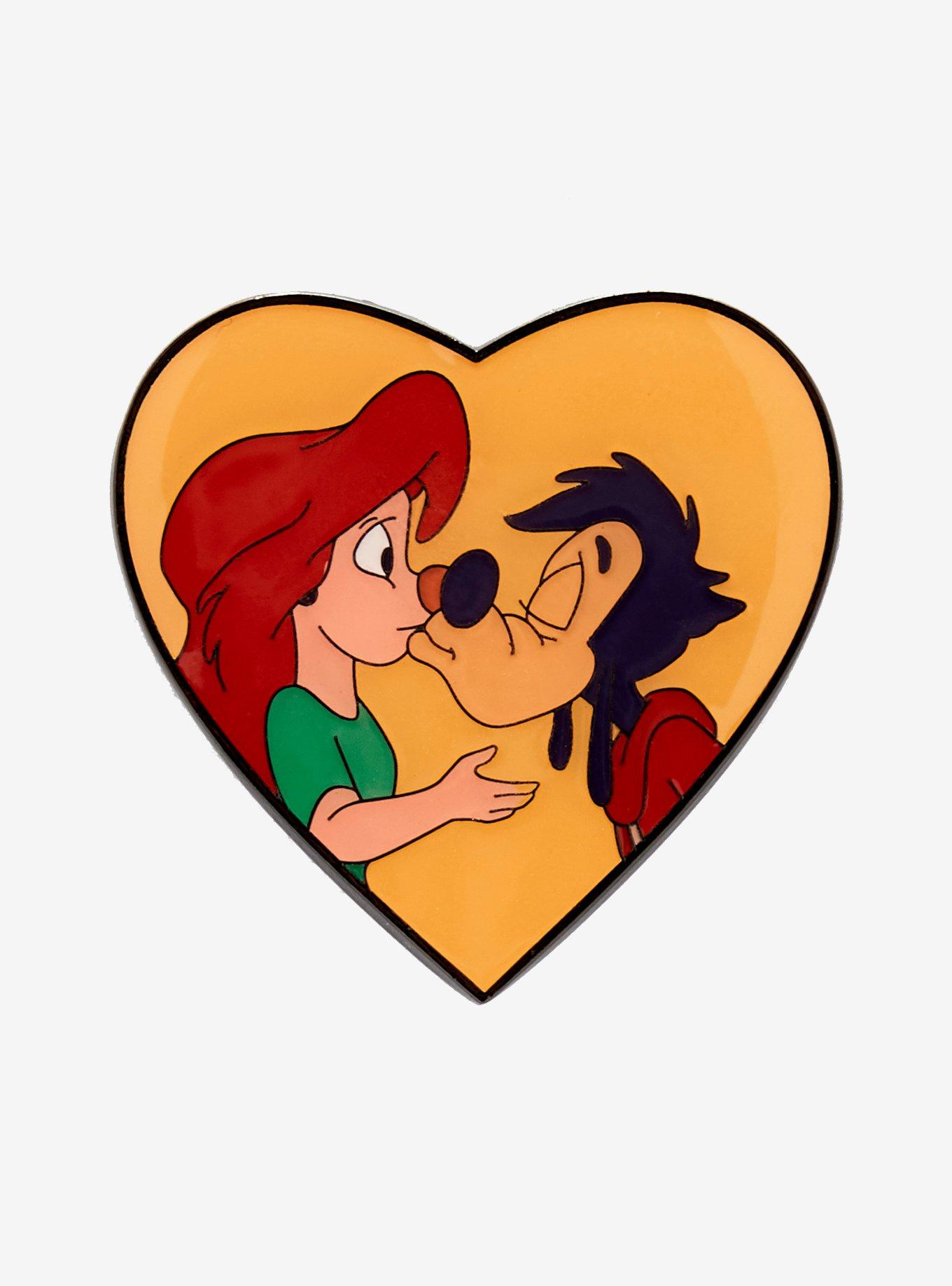 Loungefly Disney A Goofy Movie Max & Roxanne Heart Enamel Pin - BoxLunch Exclusive, , hi-res