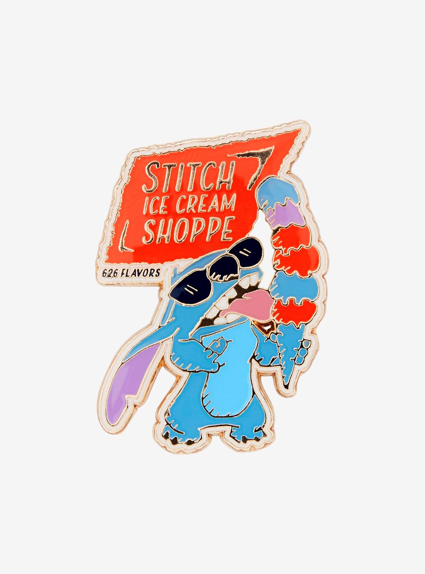 Loungefly Disney Lilo & Stitch Ice Cream Shoppe 626 Flavors Enamel Pin — BoxLunch Exclusive, , hi-res