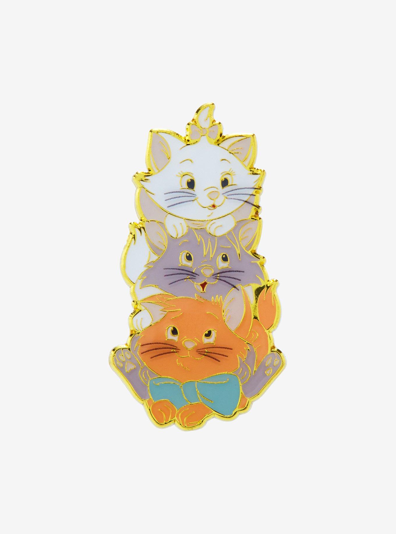 Loungefly The Aristocats Marie, Berlioz, and Toulouse Enamel Pin — BoxLunch Exclusive, , hi-res