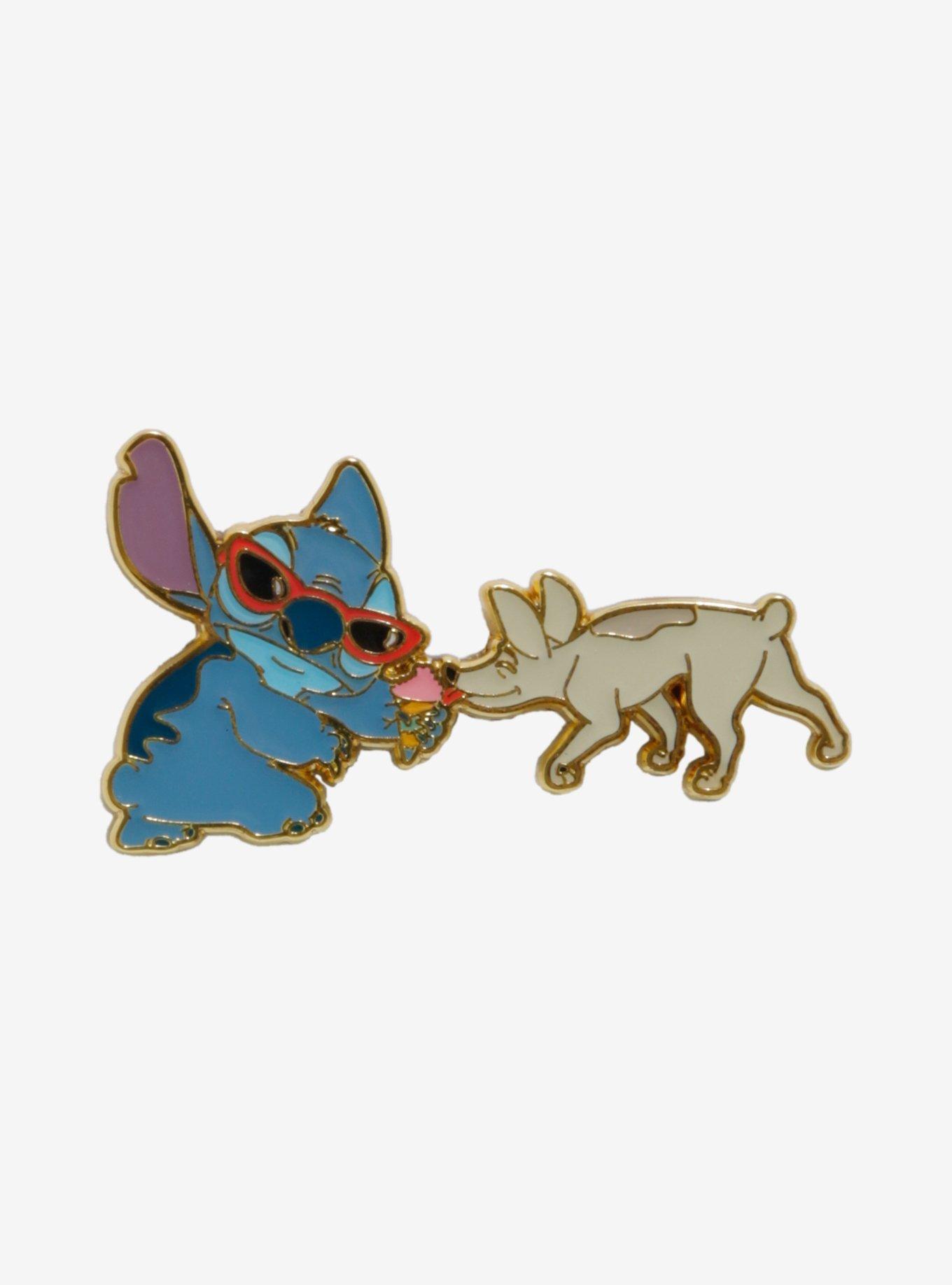 Loungefly Disney Lilo & Stitch Dog Ice Cream Enamel Pin — BoxLunch Exclusive, , hi-res