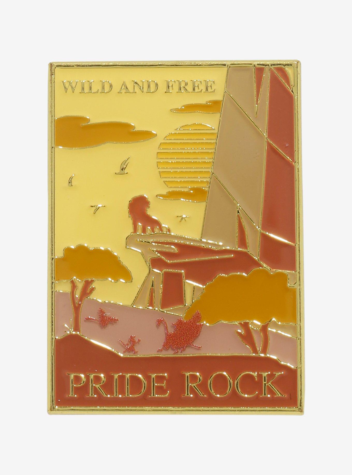 Loungefly Disney The Lion King 30th Anniversary Pride Rock Poster Enamel Pin - BoxLunch Exclusive, , hi-res