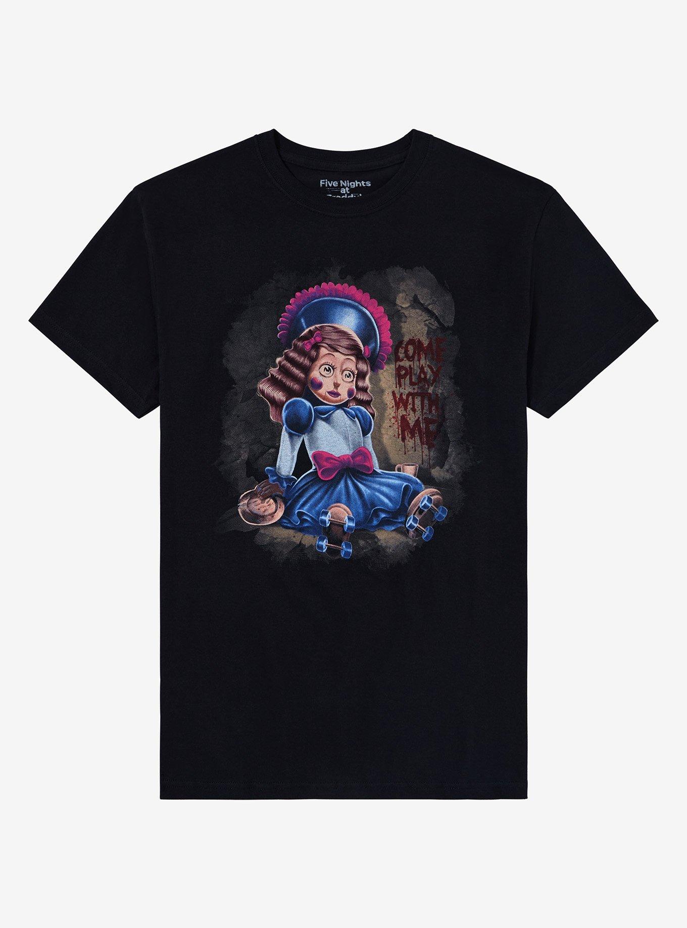 Five Nights At Freddy's Ella Come Play With Me T-Shirt, BLACK, hi-res