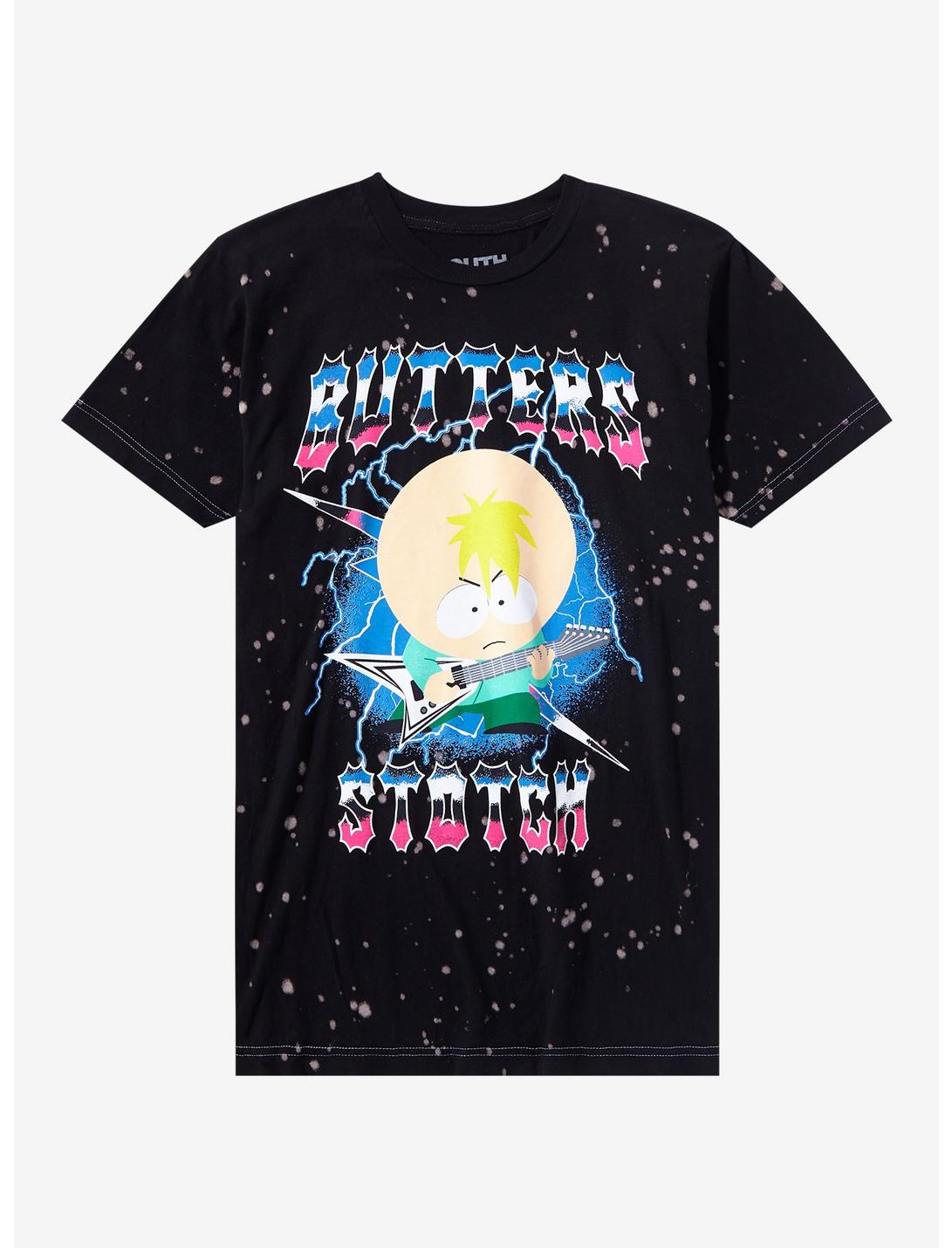 South Park Butters Stotch Metal Splatter T-Shirt, BLACK, hi-res