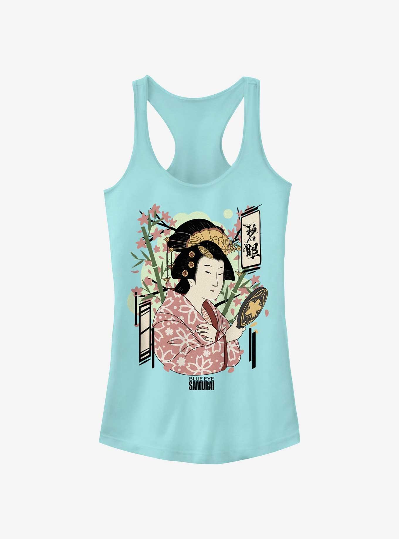 Blue Eye Samurai Akemi Japanese Art Style Girls Tank, , hi-res