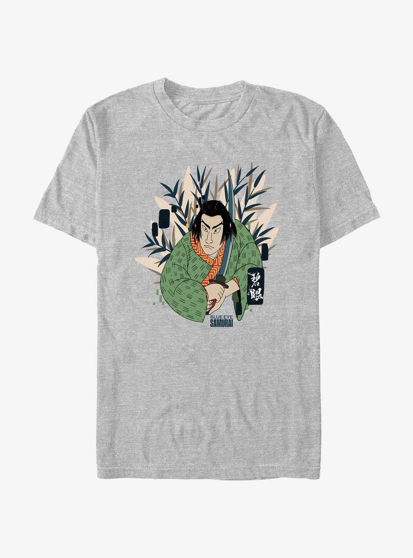 Blue Eye Samurai Taigen Japanese Art Style T-Shirt, ATH HTR, hi-res