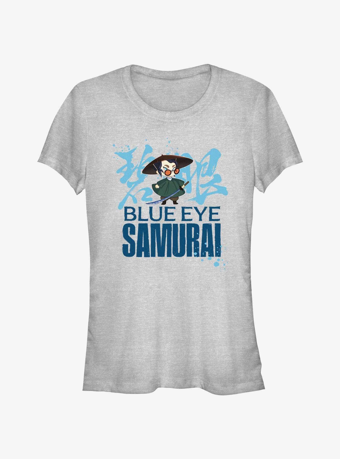 Blue Eye Samurai Mizu Chibi Style Girls T-Shirt, ATH HTR, hi-res