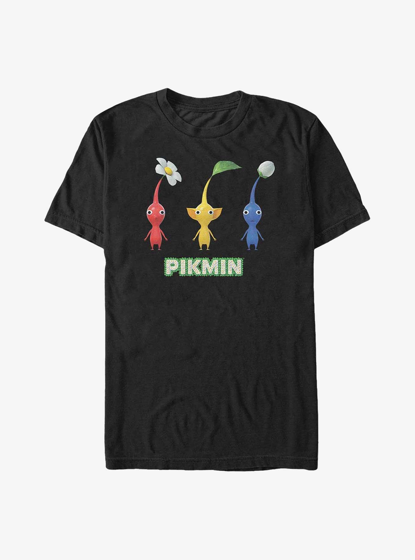 Nintendo Three Pikmin Big & Tall T-Shirt, BLACK, hi-res