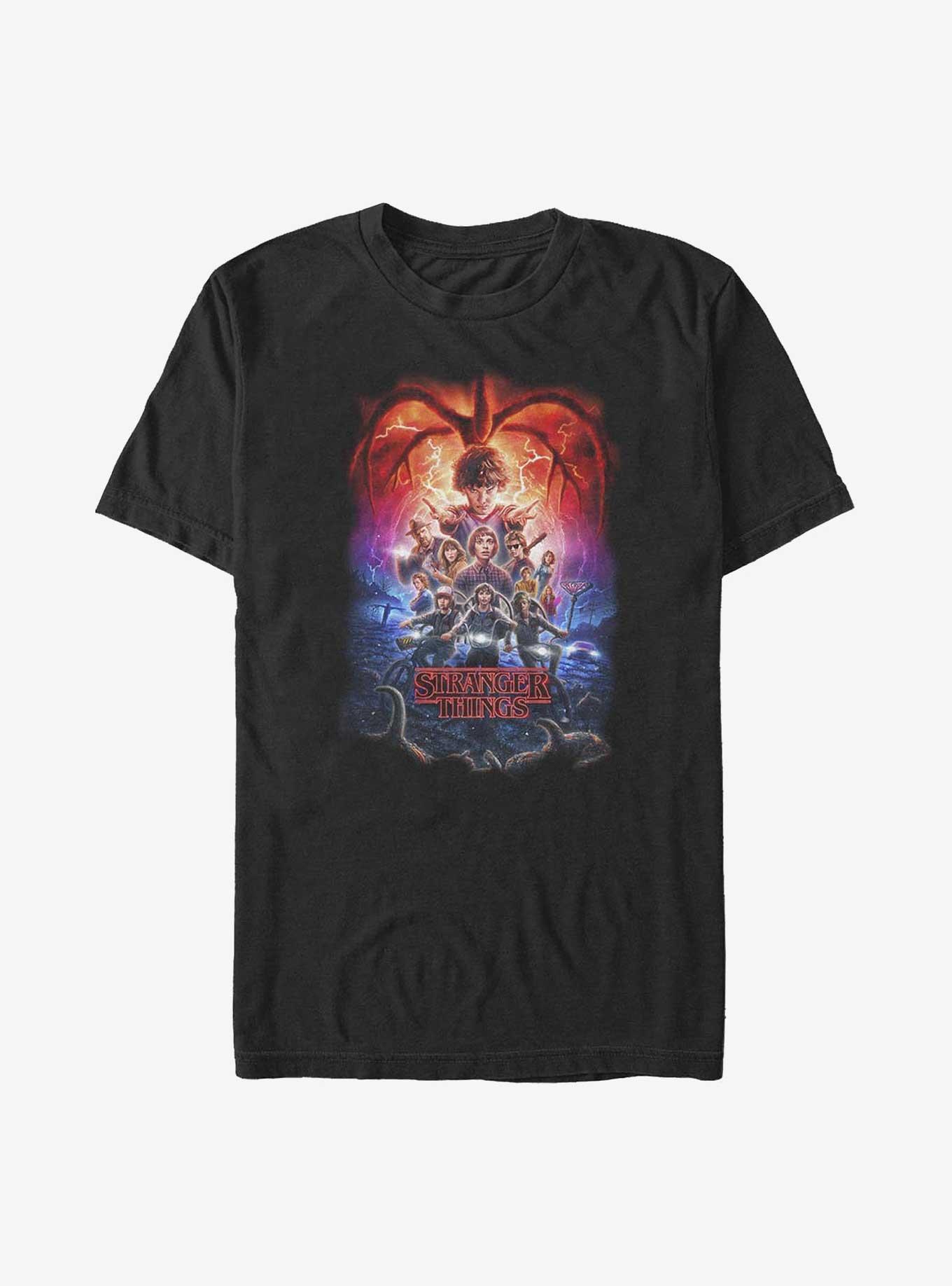 Stranger Things Group Poster Big & Tall T-Shirt, , hi-res