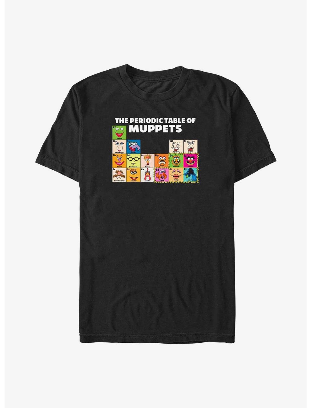 Disney The Muppets Periodic Table Of Muppets Big & Tall T-Shirt, BLACK, hi-res