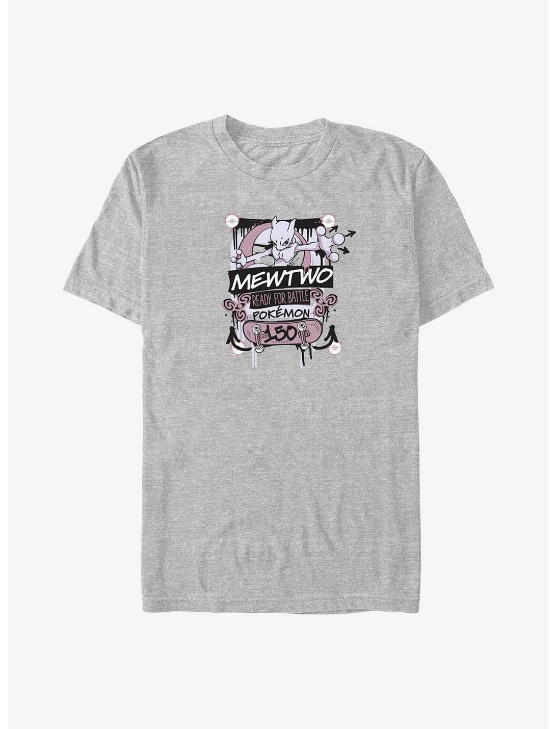 Pokemon Mewtwo Ready For Battle Big & Tall T-Shirt, ATH HTR, hi-res