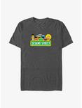 Sesame Street Peak Logo Big & Tall T-Shirt, CHAR HTR, hi-res
