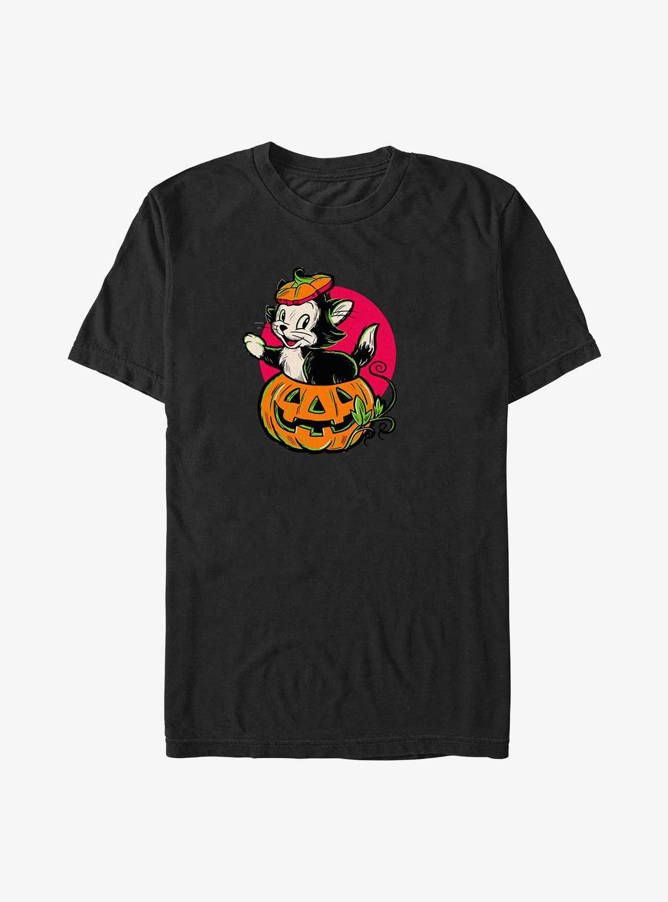 Disney Mickey Mouse Figaro Inside A Pumpkin Big & Tall T-Shirt, , hi-res