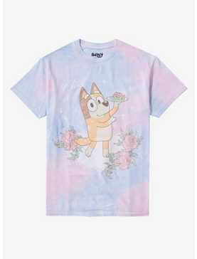 Bluey Chilli Pastel Tie-Dye Boyfriend Fit Girls T-Shirt, , hi-res