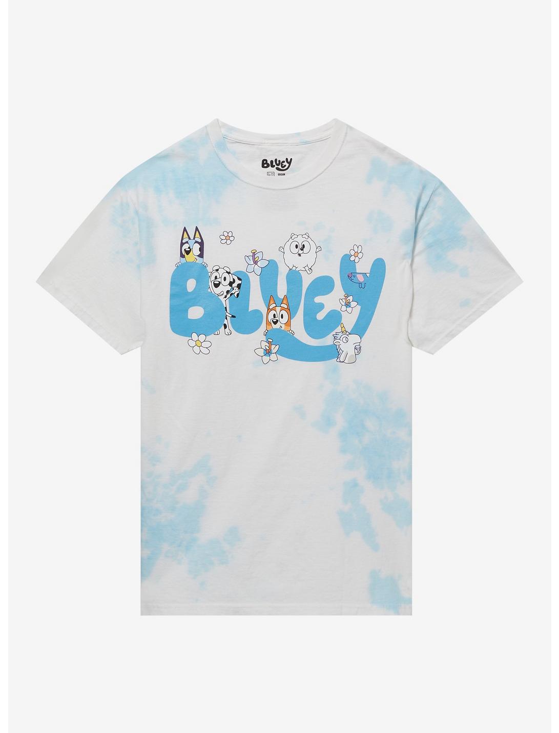 Bluey Logo Tie-Dye Boyfriend Fit Girls T-Shirt, MULTI, hi-res