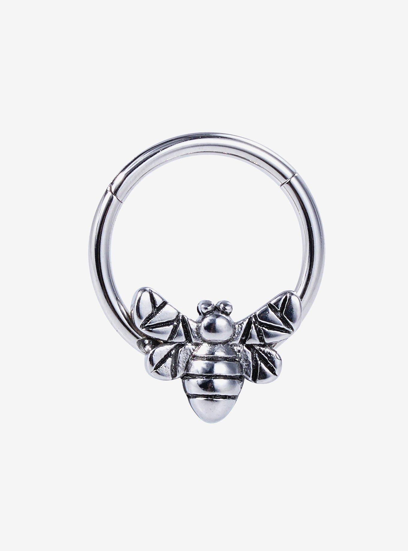 Steel Silver Bee Hinged Clicker